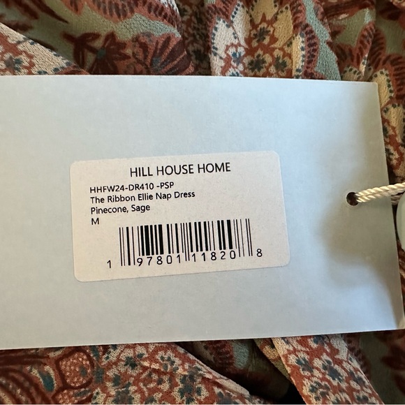 NEW Hill House Ribbon Ellie Nap dress. Pinecone Sage. M. NWT. - Picture 9 of 9